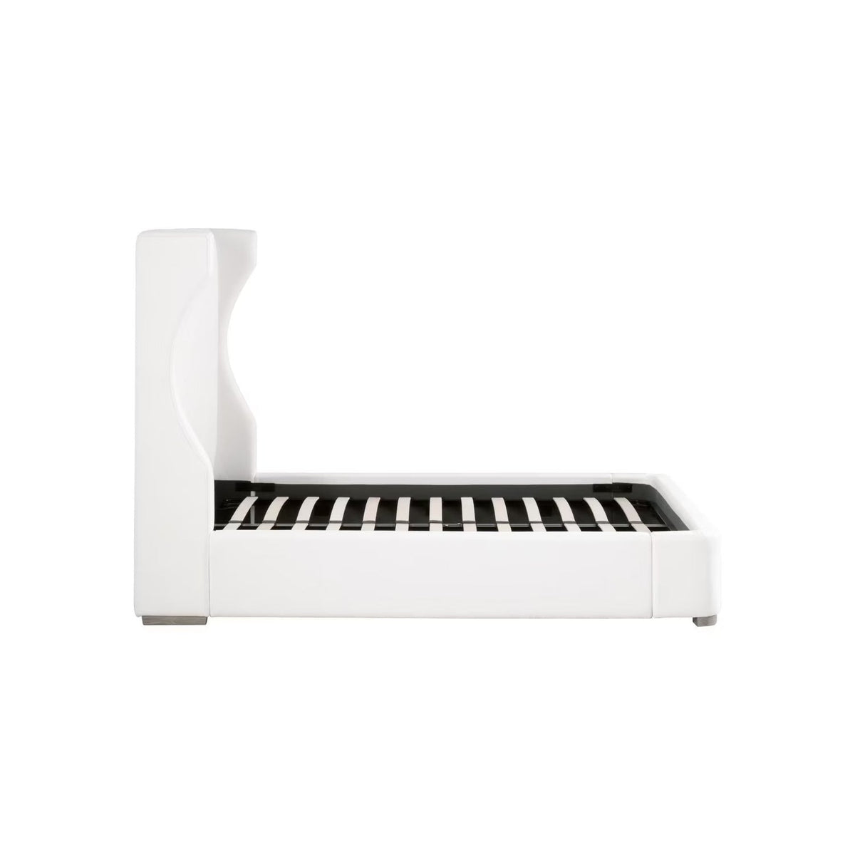 Wing-Shaped Headboard Queen Bed | Living Essentials Balboa