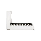 Wing-Shaped Headboard Queen Bed | Living Essentials Balboa