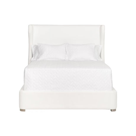 Wing-Shaped Headboard Queen Bed | Living Essentials Balboa