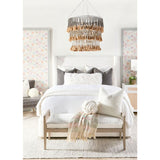 Wing-Shaped Headboard Queen Bed | Living Essentials Balboa