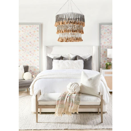 Wing-Shaped Headboard Queen Bed | Living Essentials Balboa