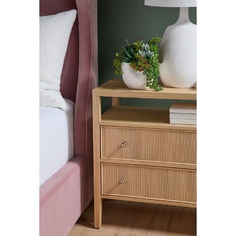 Wing-Shaped Headboard Queen Bed | Living Essentials Balboa