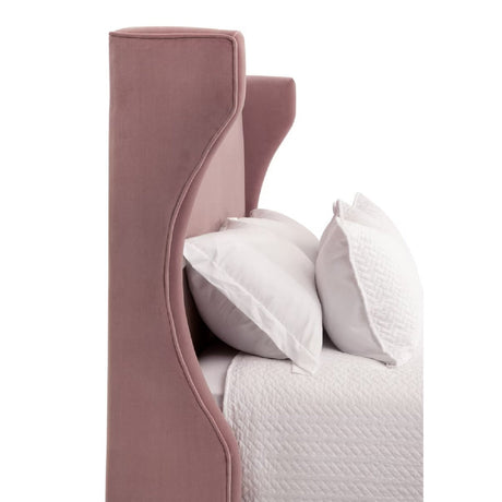 Wing-Shaped Headboard Queen Bed | Living Essentials Balboa