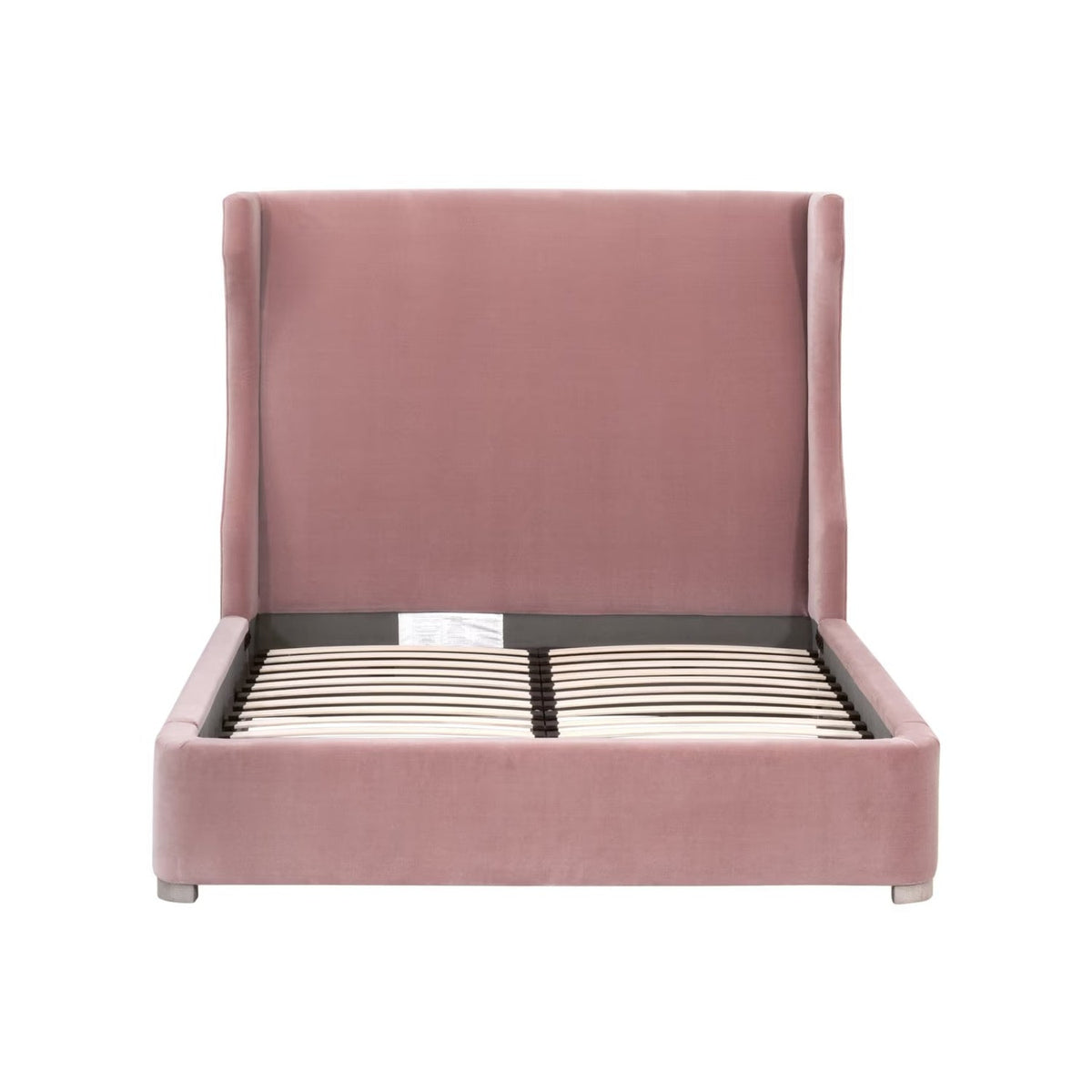 Wing-Shaped Headboard Queen Bed | Living Essentials Balboa