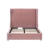 Wing-Shaped Headboard Queen Bed | Living Essentials Balboa
