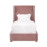 Modern European furniture - Velvet Winged Twin Bed - www.oroa.com