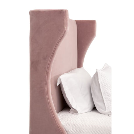 Modern European furniture - Velvet Winged Twin Bed - www.oroa.com