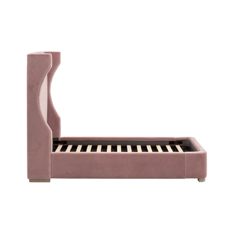 Modern European furniture - Velvet Winged Twin Bed - www.oroa.com