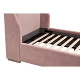 Modern European furniture - Velvet Winged Twin Bed - www.oroa.com