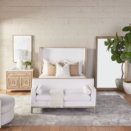 White Upholstered Bed | Living Essentials Tailor