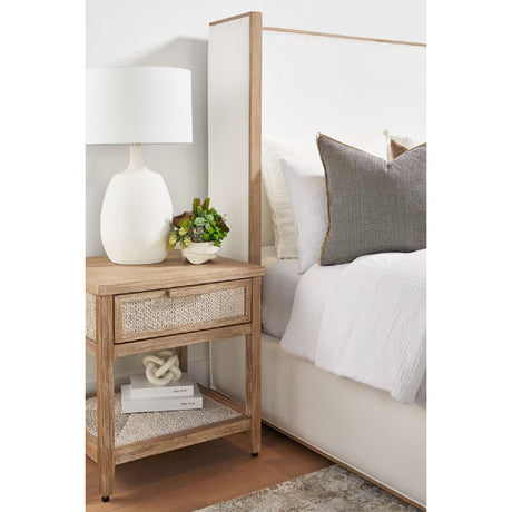 White Upholstered Bed | Living Essentials Tailor
