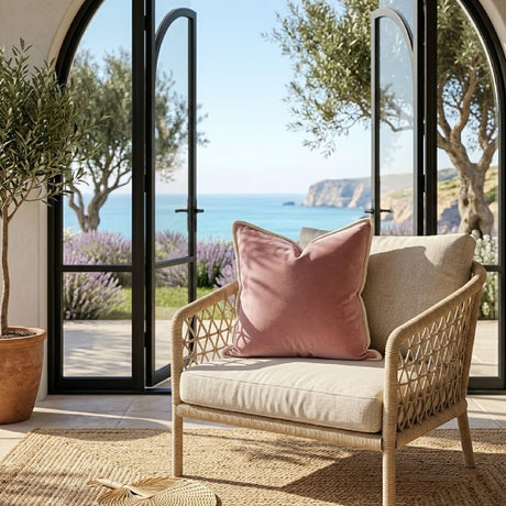 Modern European furniture - Pink Velvet Pillows (2) - www.oroa.com