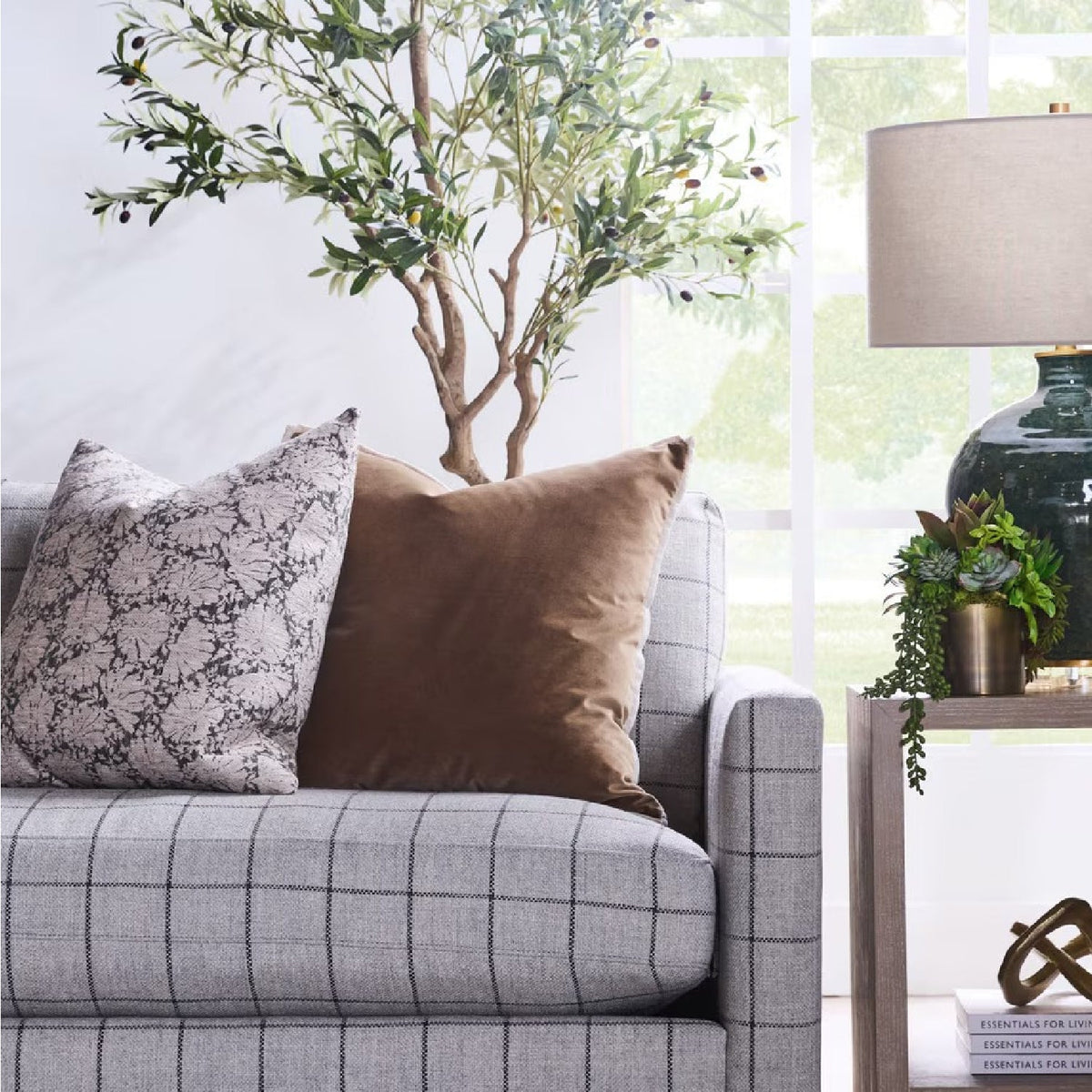 Piped Square Pillows (2) | Living Essentials The Not So Basic