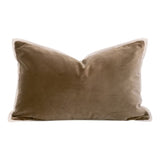 Modern European furniture - Brown Velvet Lumbar Pillows (2) - www.oroa.com