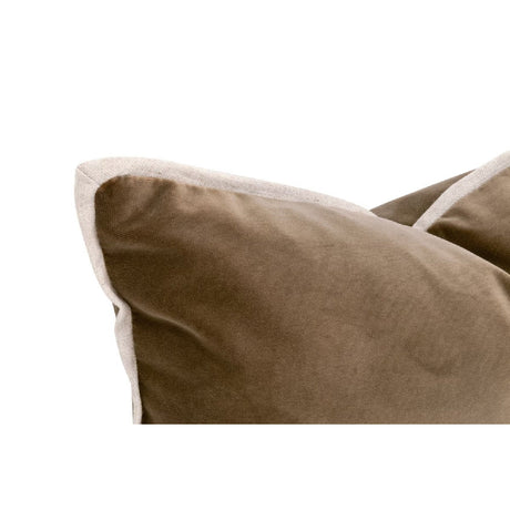 Modern European furniture - Brown Velvet Lumbar Pillows (2) - www.oroa.com