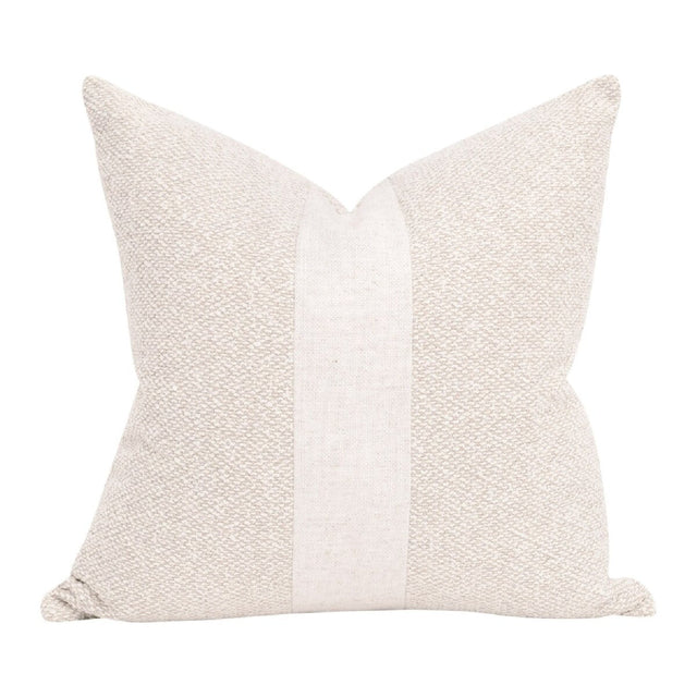 Modern European furniture - Cream Linen Stripe Pillows (2) - www.oroa.com