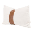 Modern European furniture - White Boucle Leather Lumbar Pillows (2) - www.oroa.com