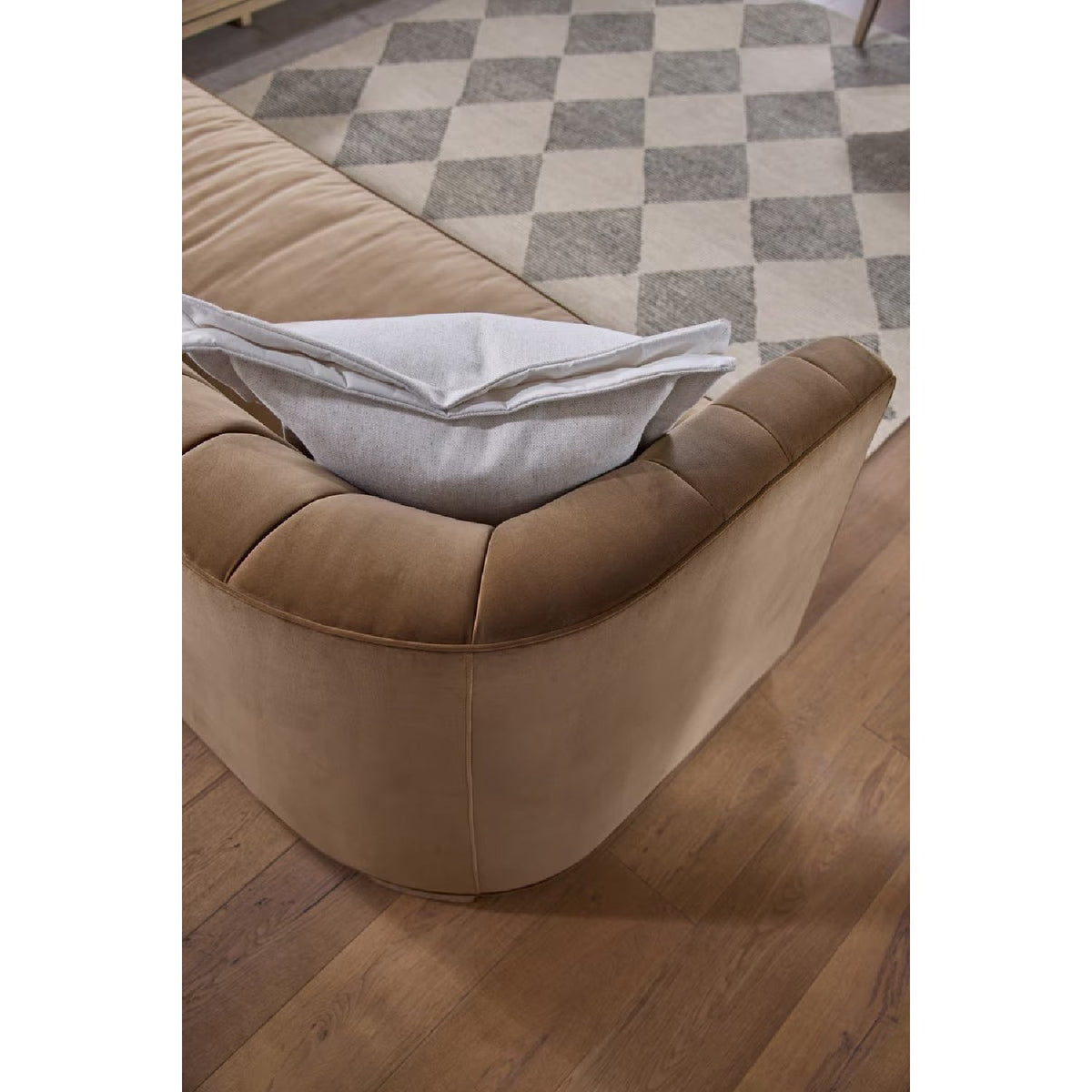 Modern European furniture - Cream Linen Flanged Pillows (2) - www.oroa.com