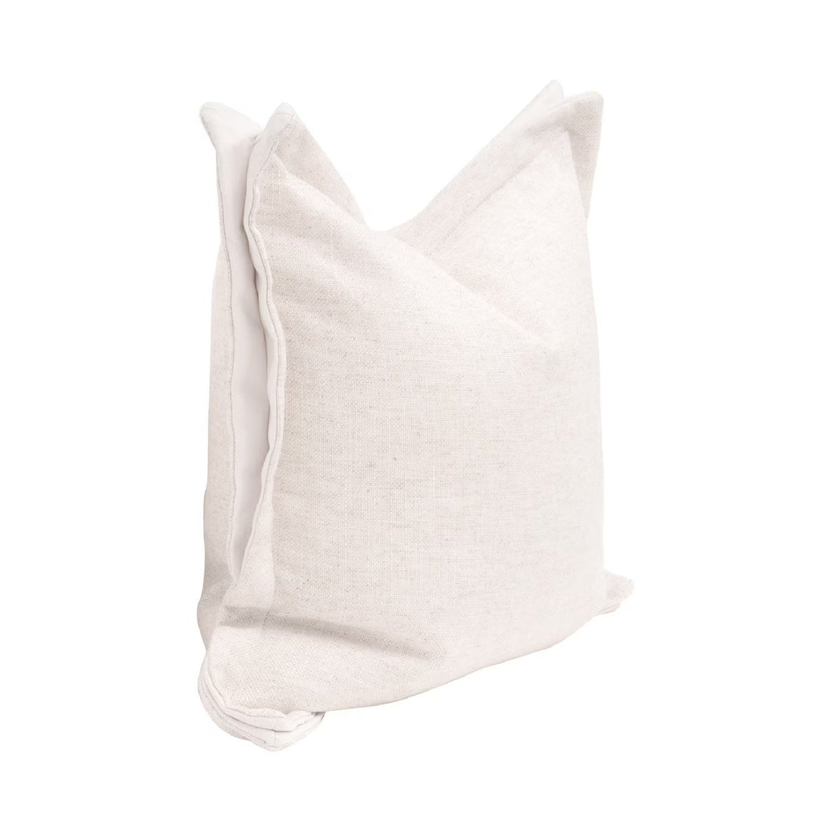 Modern European furniture - Cream Linen Flanged Pillows (2) - www.oroa.com
