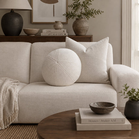 Round Minimalist Pillow | Living Essentials Sphere