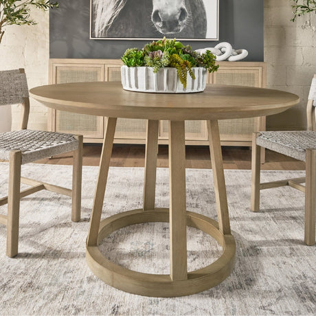 Round Oak Dining Table | Living Essentials Reeves