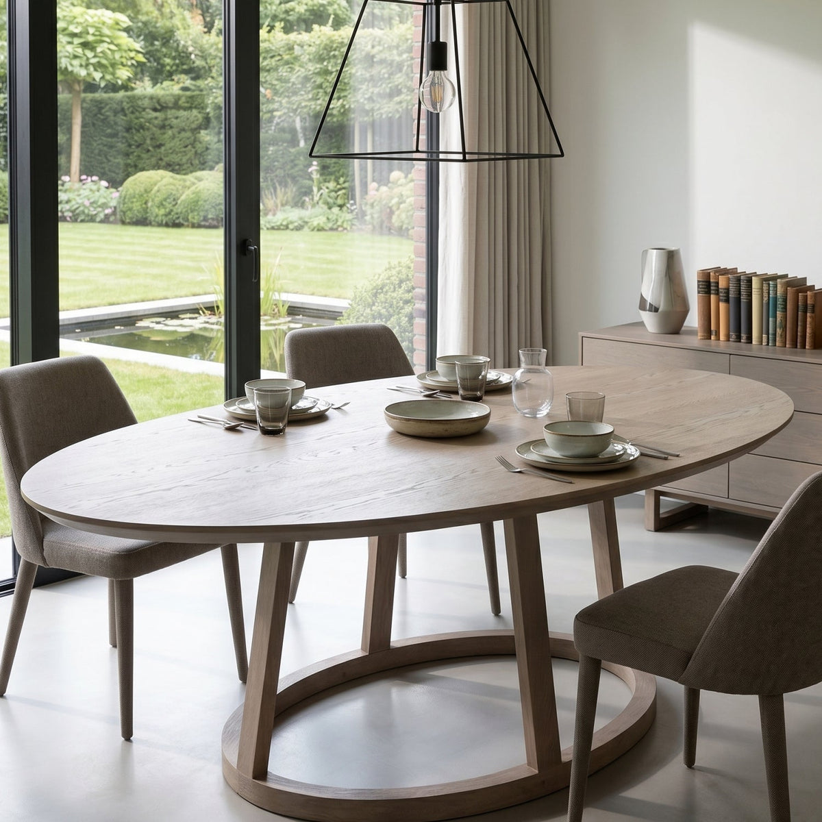Oval Oak Dining Table | Living Essentials Reeves