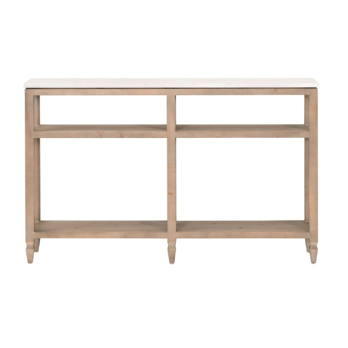 White Quartz Top Console Table | Living Essentials Emerie