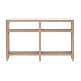 White Quartz Top Console Table | Living Essentials Emerie