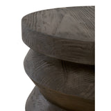 Pine Wood Cylindrical Accent Table | Living Essentials Pier
