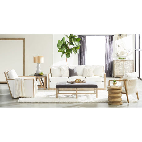 Pine Wood Cylindrical Accent Table | Living Essentials Pier