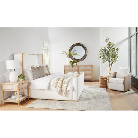 Pine Wood Cylindrical Accent Table | Living Essentials Pier