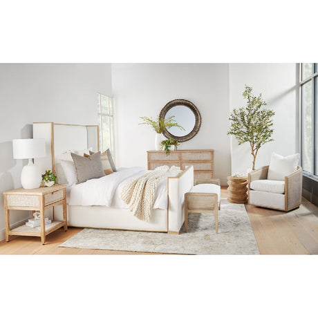 Pine Wood Cylindrical Accent Table | Living Essentials Pier