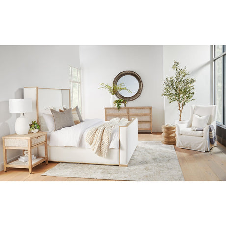 Pine Wood Cylindrical Accent Table | Living Essentials Pier
