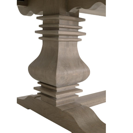 Extendable Gray Oak Dining Table | Living Essentials Monastery