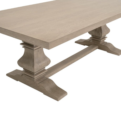 Extendable Gray Oak Dining Table | Living Essentials Monastery