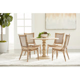 Gray Pine Round Dining Table | Living Essentials Chelsea