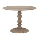 Gray Pine Round Dining Table | Living Essentials Chelsea