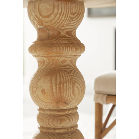 Gray Pine Round Dining Table | Living Essentials Chelsea