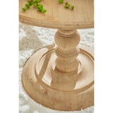 Gray Pine Round Dining Table | Living Essentials Chelsea