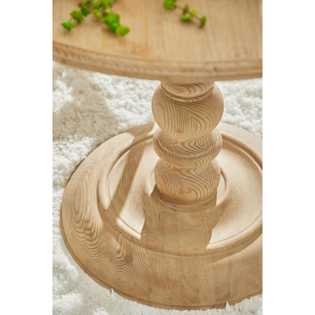 Gray Pine Round Dining Table | Living Essentials Chelsea