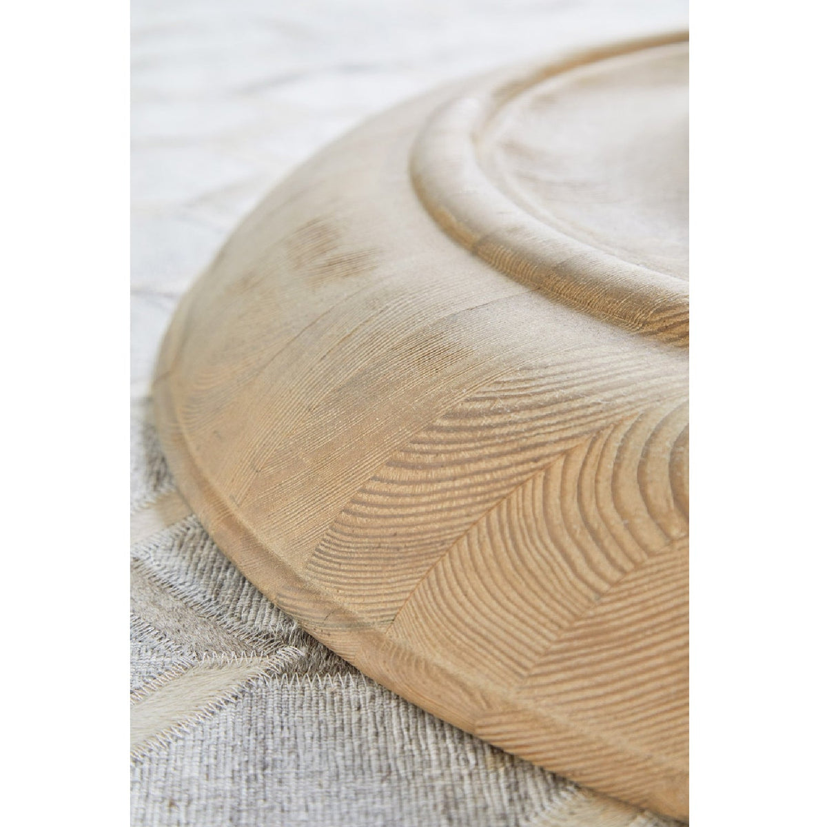 Gray Pine Round Dining Table | Living Essentials Chelsea