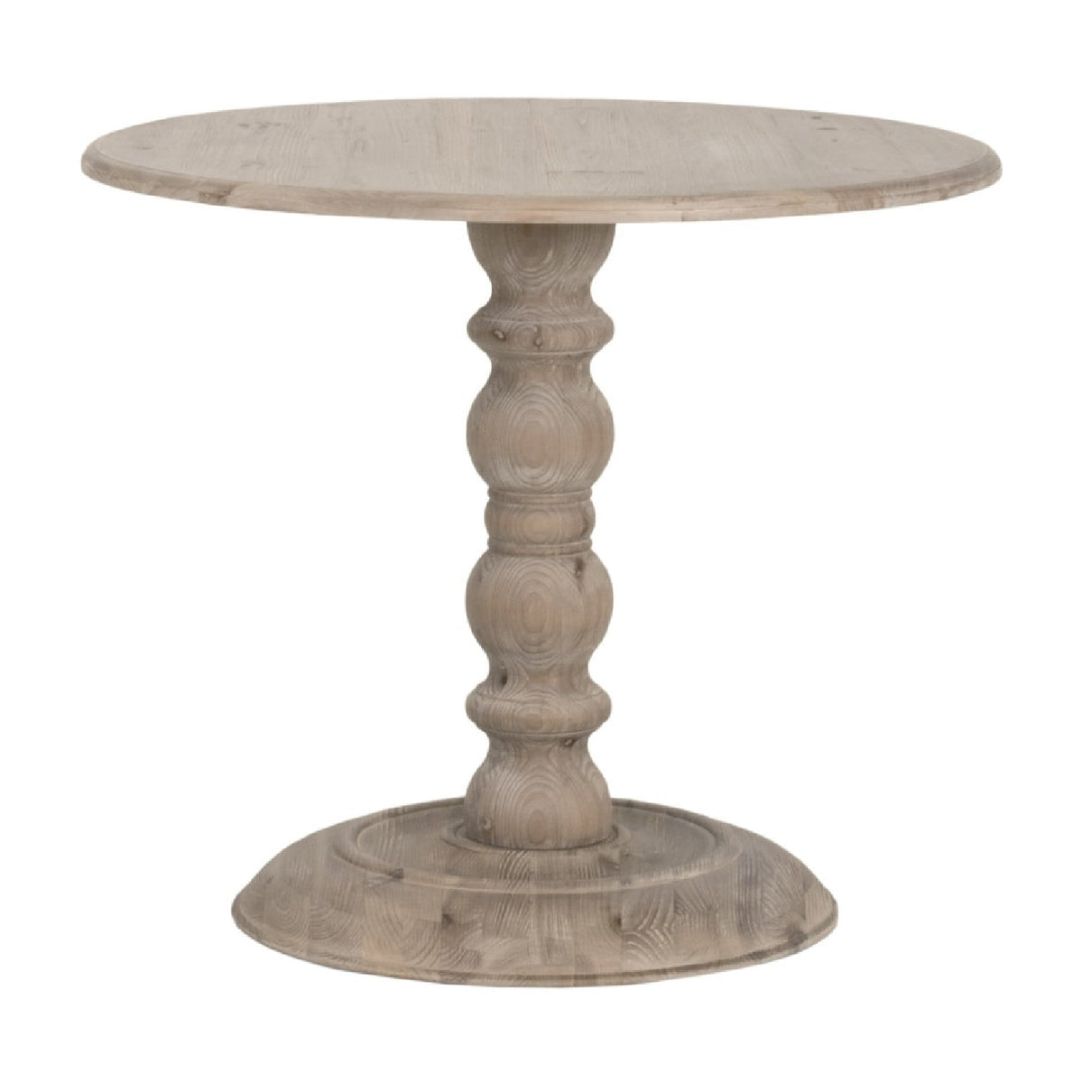 Gray Pine Round Dining Table | Living Essentials Chelsea