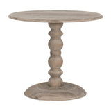 Gray Pine Round Dining Table | Living Essentials Chelsea