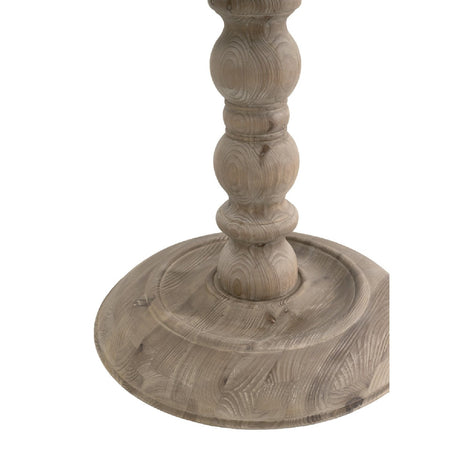 Gray Pine Round Dining Table | Living Essentials Chelsea