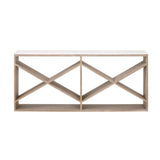 Crisscross Oak Console Table | Living Essentials Cellar