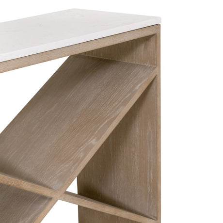 Crisscross Oak Console Table | Living Essentials Cellar