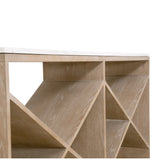Crisscross Oak Console Table | Living Essentials Cellar