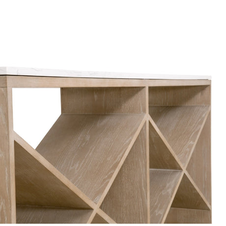 Crisscross Oak Console Table | Living Essentials Cellar