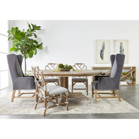 Crisscross Oak Console Table | Living Essentials Cellar