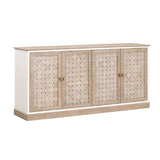 4-Door Woven Style Oak Sideboard | Living Essentials Weave